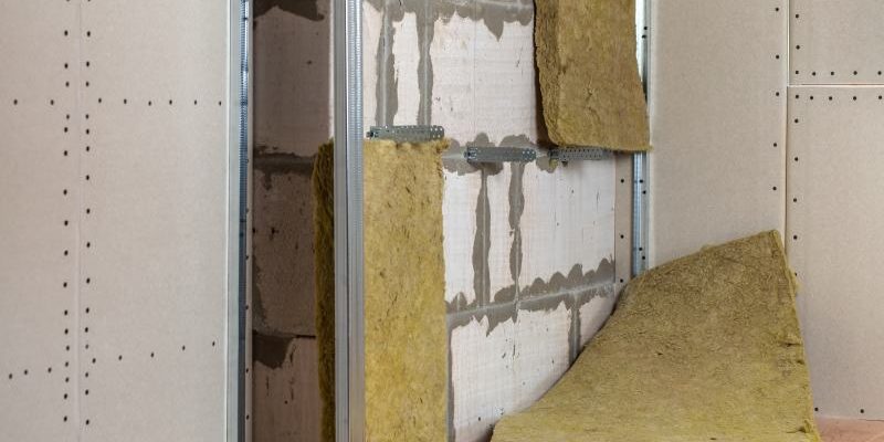 Materiały stosowane do tworzenia ścian działowych w konstrukcji szkieletowej domu.
